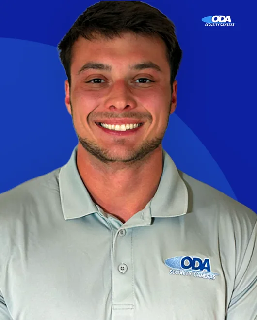Carter Caron, owner of ODA Security Cameras in Ashland, Kentucky